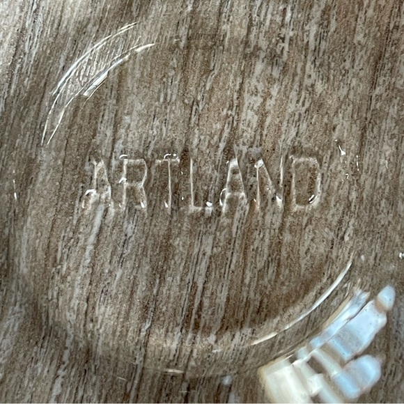 ARTLAND Glass, side swiped, dessert dishes, set of 6 - Picture 2 of 7